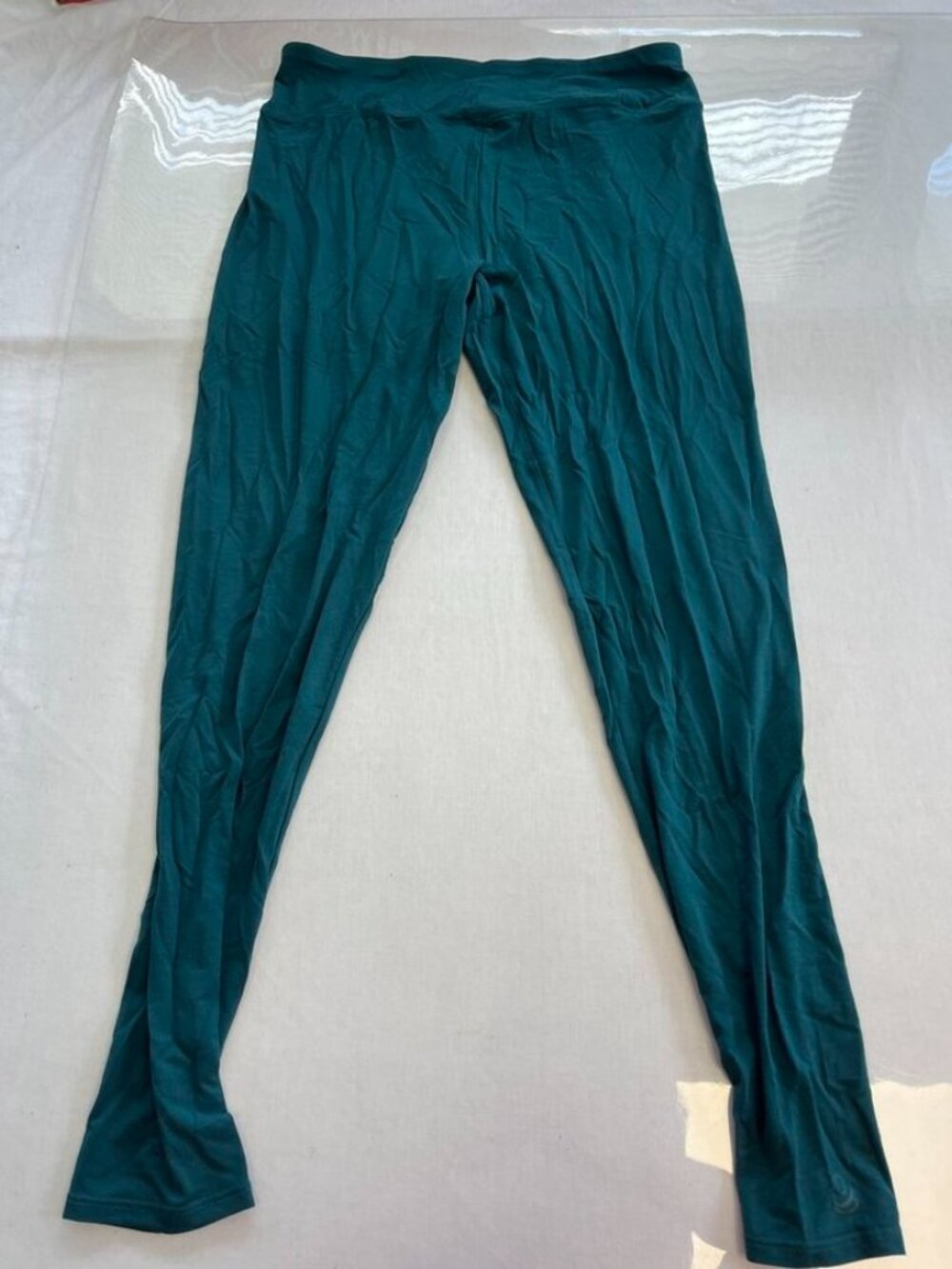 Cuddl Duds Softwear Stretch High Waist Leggings Dark Green Medium NWT - Picture 11 of 12
